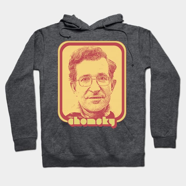 Noam Chomsky // Retro 90s Tribute Styled Fan Design Hoodie by DankFutura